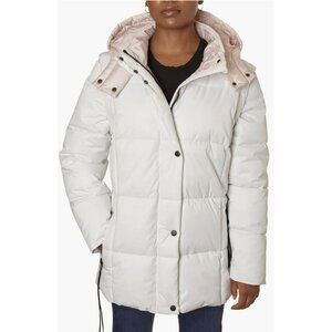 Nicole Miller Removable Sleeves Puffer Coat Hooded Medium NWT